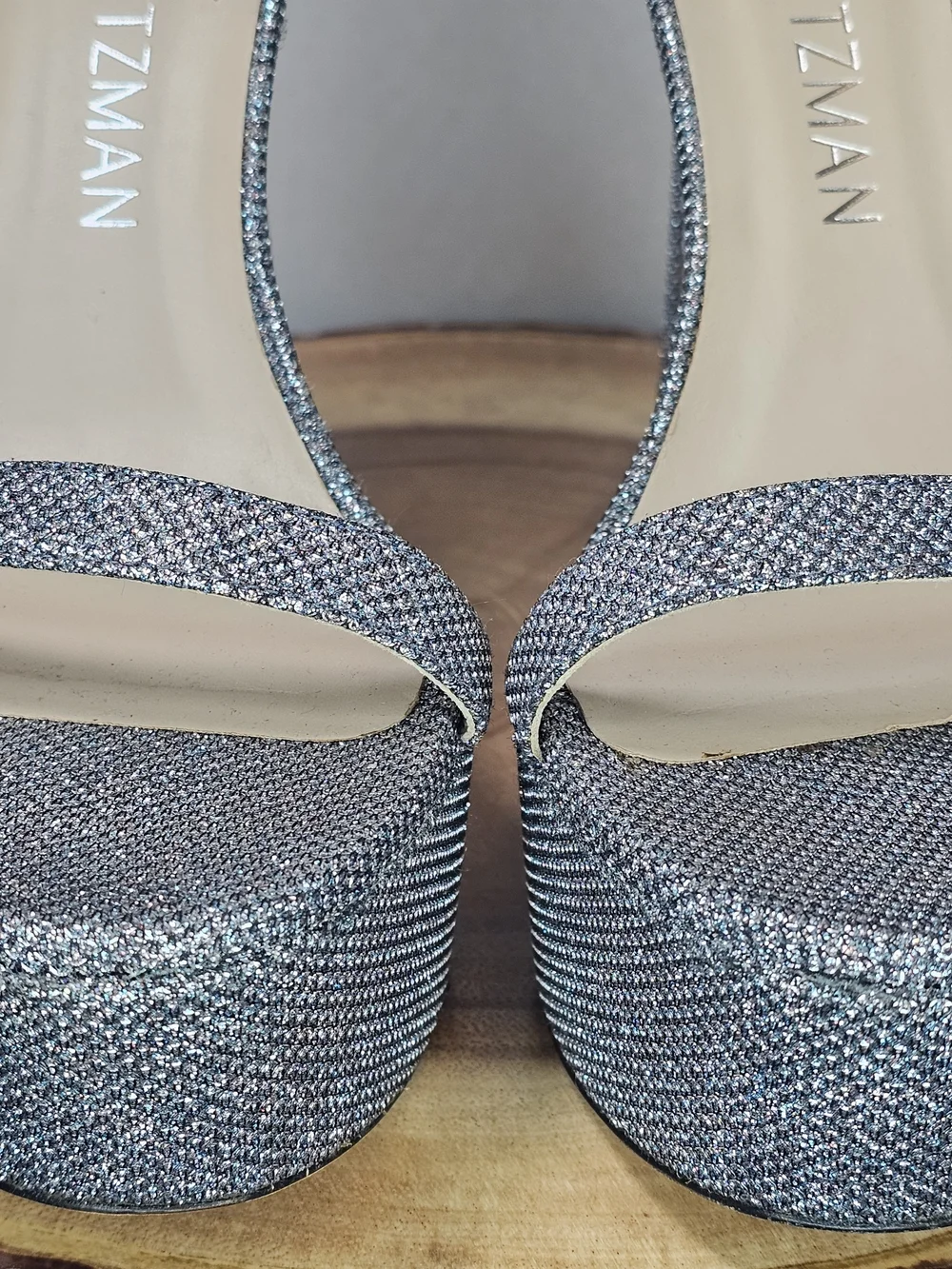 Stuart Weitzman elegant silver